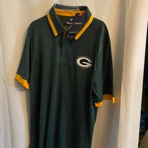 Fanatics Green and Gold Polo Shirt